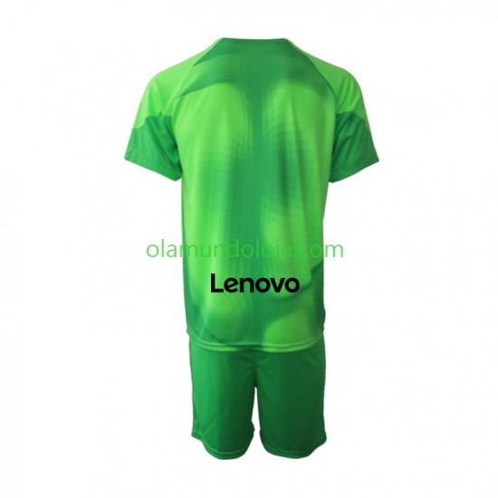 Camisola Inter de Milão Guarda-redes Criança Equipamento Terceiro 2022-2023 Manga Curta